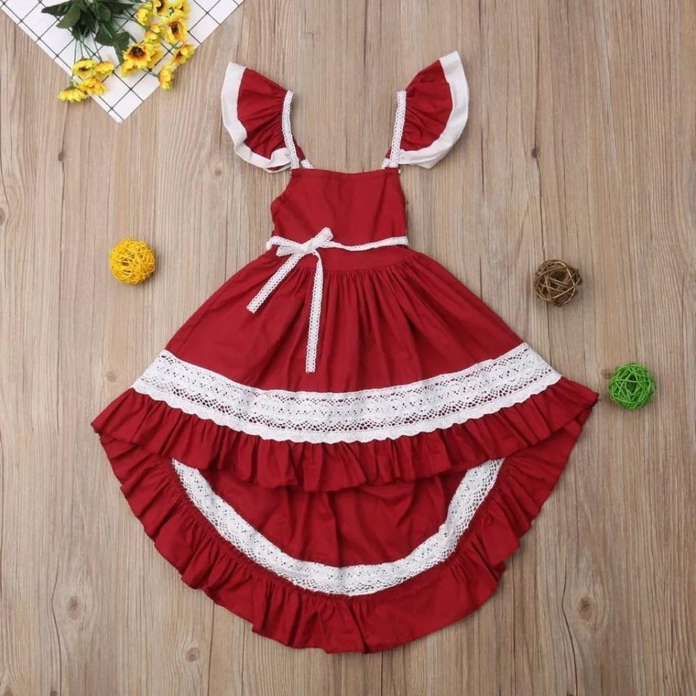 Sleeveless Lace Dress for Girls